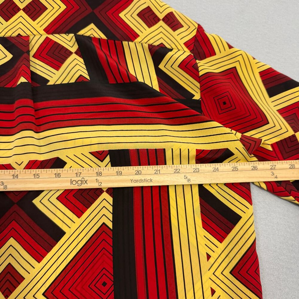 Vintage Prestige Button Up Shirt Mens Extra Large Geometric Abstract Party Disco - Picture 8 of 10